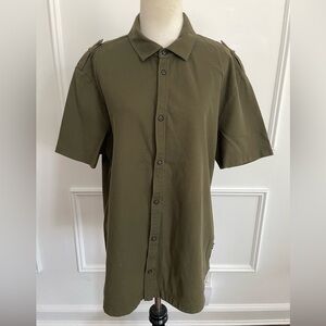 BOSS Hugo Boss Men’s Olive Green Slim Fit Mercerized Cotton Polo Shirt, M